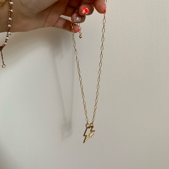 SOLD DO NOT BUY ✨Lightning bolt lock necklace! - Picture 3 of 3